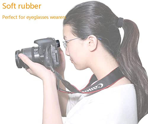 Ef Rubber Eye Cup with 2 Lens Cap Keeper for EOS Rebel T8i T7i T6s T6i T6 T5i T5 T4i T3i T3 T2i T1i XTi XSi XS SL1 SL2