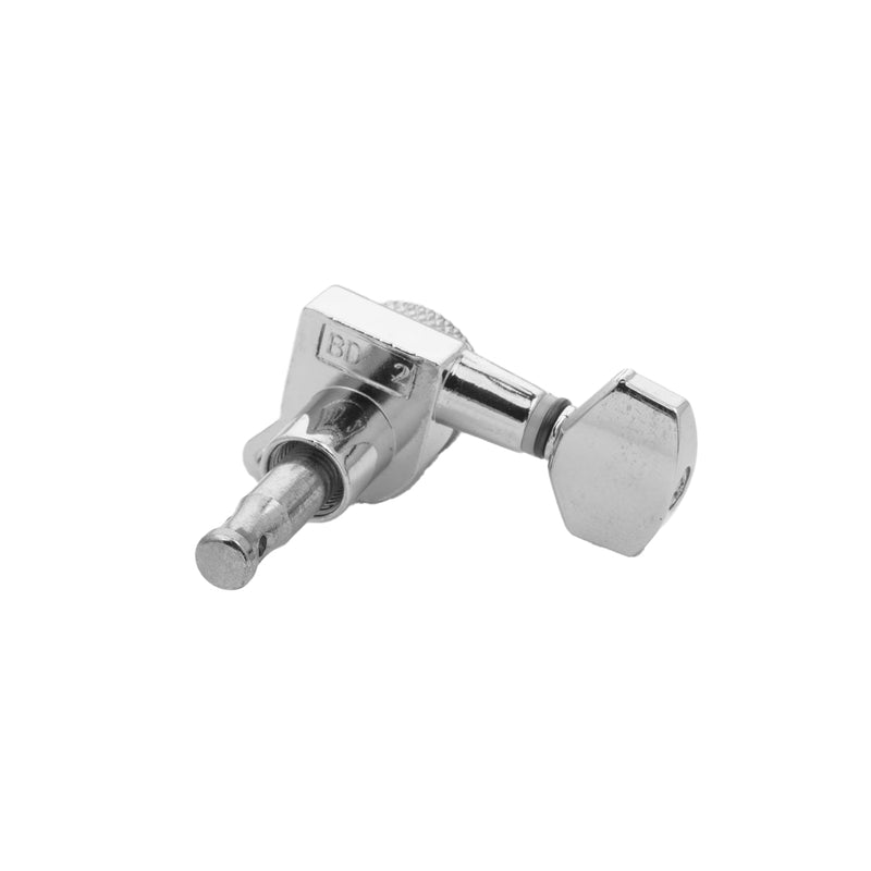 [AUSTRALIA] - 3L3R Guitar Locking Tuners Handed Lock String Tuning Key Pegs Machine Heads for Folk Style Electric Acoustic Guitars (Chrome） 3 Left 3 Right Chrome 