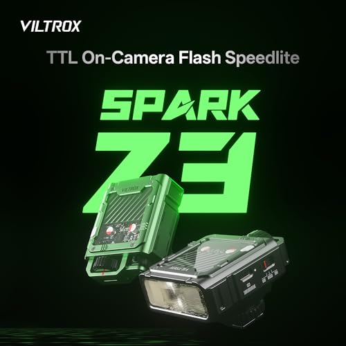 VILTROX Spark Z3-C TTL Camera Flash Speedlite for Canon, GN16 6500K On-Camera Flash with 7 Power Levels, 650 Full-Power Flashes, 26Ws Output, 1s Recycle, 3.7V/1800mAh Li-ion Battery, Softbox (Gray) Z3-C(Gray)