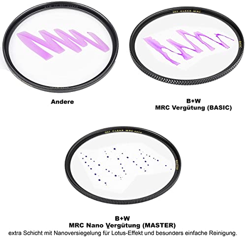 B+W 72mm Master Clear MRC Nano 007M Glass Filter