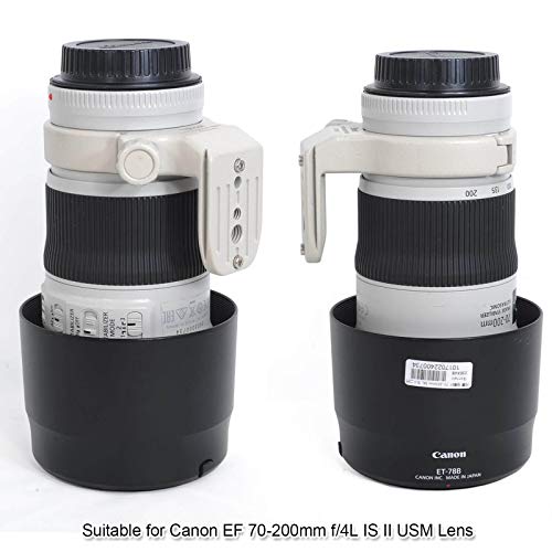 iShoot Full Metal Tripod Mount Ring for Canon EF 70-200mm f/4L is II USM Lens, Lens Collar Support Bracket with Quick Release Plate fit Arca-Swiss Type Tripod Ball Head