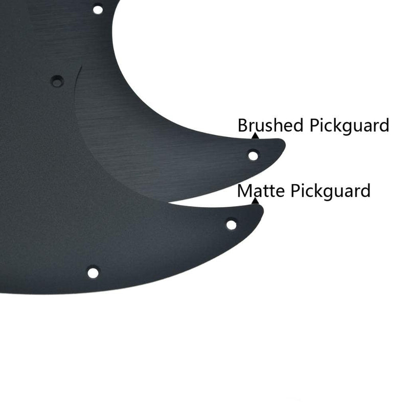 [AUSTRALIA] - Dopro 8 Hole Matte Aluminum Tele Humbucker Pickguard Metal Anodized TL Pick Guard Scratch Plate for USA/Mexico Tele/Telecaster Matte Black 
