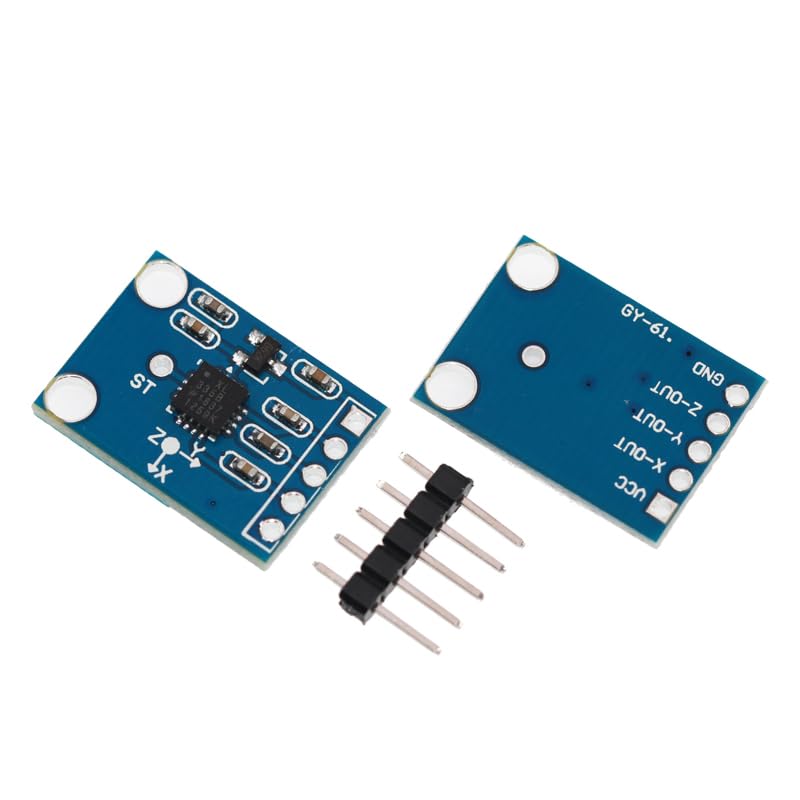 GERUI GY-61 ADXL335 3-Axis Accelerometer Angular Transducer Sensor, Analogue Output 3-5 V Sensor Module Compatible with Arduino, Pack of 2