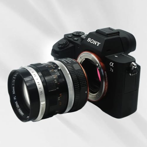 PHOLSY Lens Mount Adapter Manual Focus: Compatible with Canon FD/FL Lens to Sony E (NEX) Camera Body Canon FD to Sony E