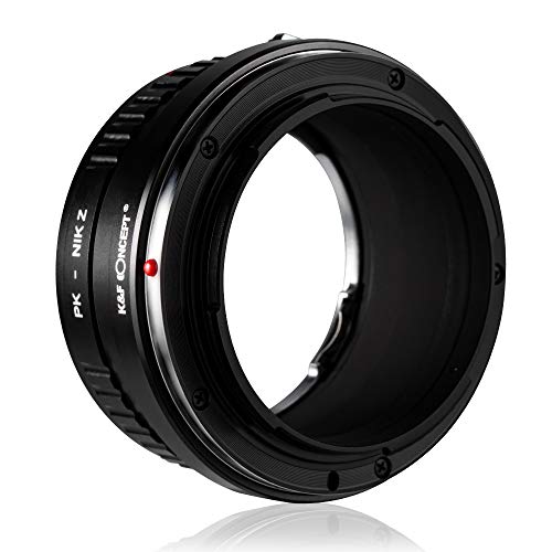 K&F Concept Lens Mount Adapter for Pentax PK Munt Lens Compatible with Nikon Z6 Z7 Camera