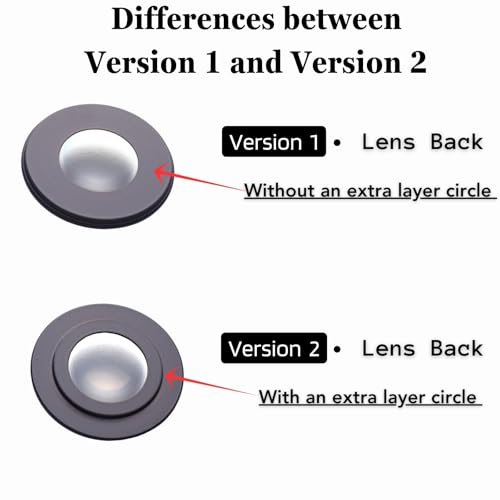 [1 Pcs] Camera Lens Glass Replacement for Insta360 X4, 360° Lens Repair Part with Mounting Ring, Compatible with Insta 360 X4 Action Camera Accessories (Version 1) For X4 (Version 1)