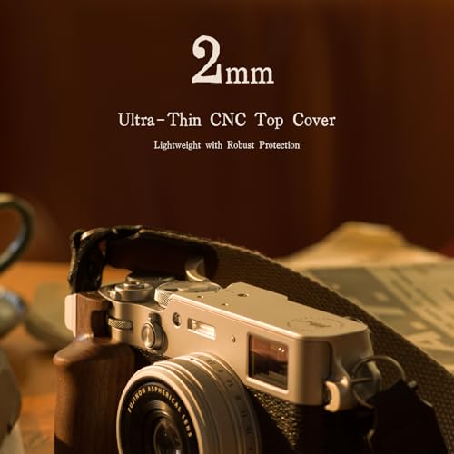 Tilta Vintage Camera Cage Compatible with Fujifilm X100VI – Black | Base Kit | Thumb Grip | Strap Attachments | ARCA Ready | Lightweight & Durable TA-T70-A-B