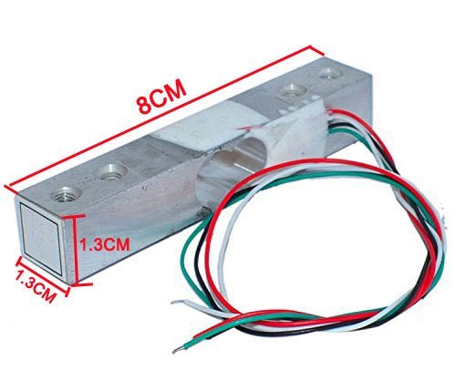 Aihasd 3 kg Digital Load Cell Weight Sensor Portable Electronic Kitchen Scales + HX711 AD Weighing Sensors Weighing Module Metal Shield for Arduino