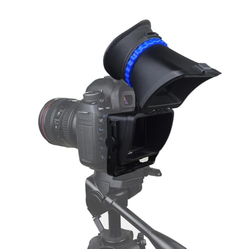 Professional LCD Camera Viewfinder, 3X Magnification, 3-3.2 Inch Screen Compatible, Sunshade Hood for SLR, Mirrorless Cameras