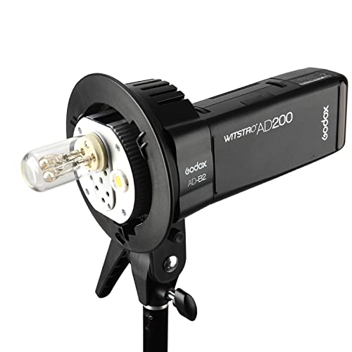 Godox AD-B2 Flash Bracket for AD200 Pro AD200Pro II Dual Power Twin Head Bowens Mount to Install 2 Godox AD200 AD200Pro Pocket Flashes or Flashpoint eVOLV 200 Speedlight to Achieve 400W Power Output