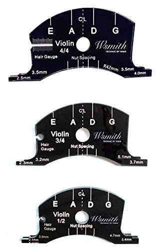 [AUSTRALIA] - 1pcs 4/4 Violin Bridges Repair Reference Tool Fingerboard Scraper Making Template Tool Black 