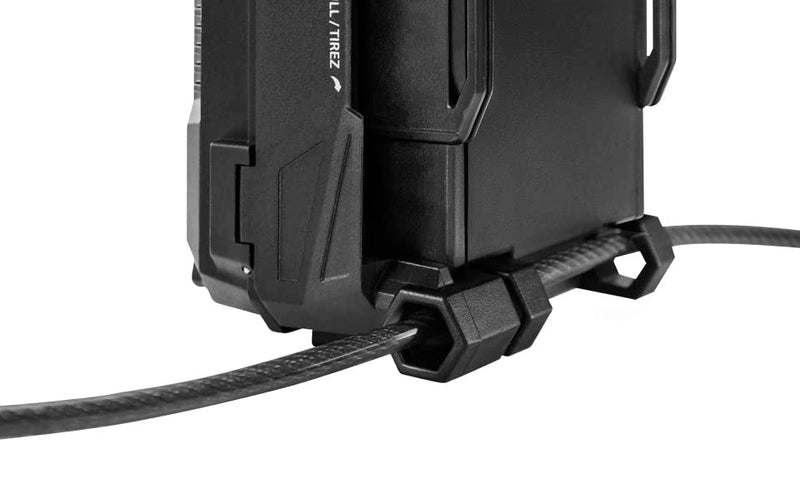 [AUSTRALIA] - Vosker 2 Keys Cable Lock for security cameras | 6 Feet Long Flexible Braided Steel | Universal locking cable and Flexible lock cable (Protection Box Support) 