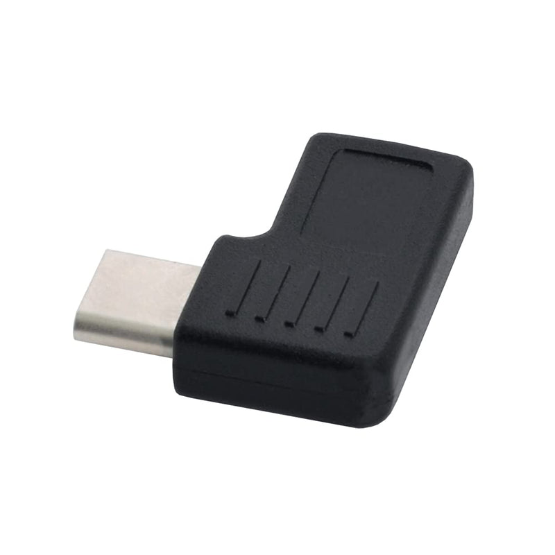 NFHK 90 Degree Right & Left Angled USB 3.1 Type-C Male to Female Extension Adapter for Laptop & Tablet & Mobile Phone