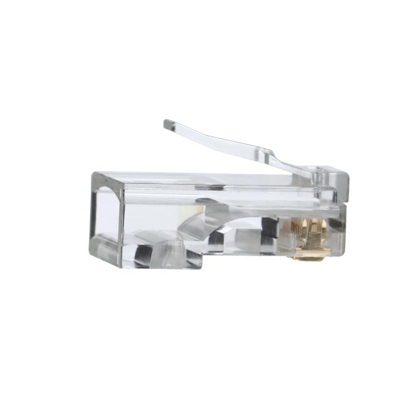 Klein Tools VDV826-611 RJ45 Connectors, Cat5e Modular Data Plugs with 3-pronged Contact for Solid or Stranded Conductors, 100-Pack
