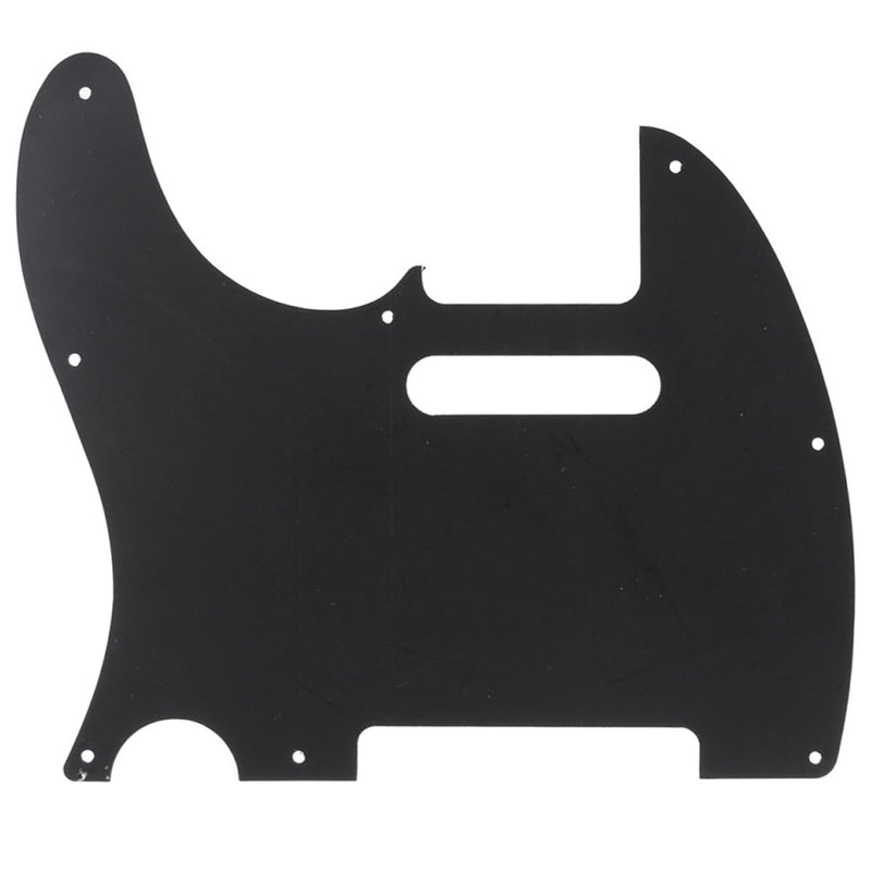 Musiclily Pro 8-Hole Guitar Tele Pickguard for JPN Made Fender Japan Telecaster, 4Ply Black Pearl
