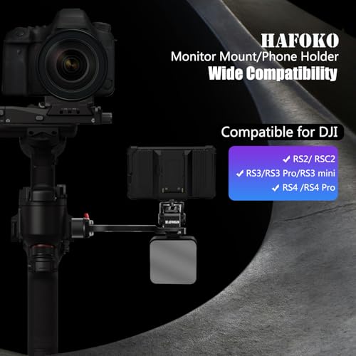 Metal Monitor Handle Phone Holder Compatible for DJI RS5-RS Stabilizer