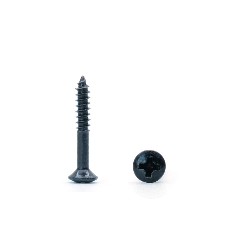 20PCS Guitar Humbucker Pickup Ring Mounting Screws Pickup Frame Surround Screws for Les Paul SG (Black) Black