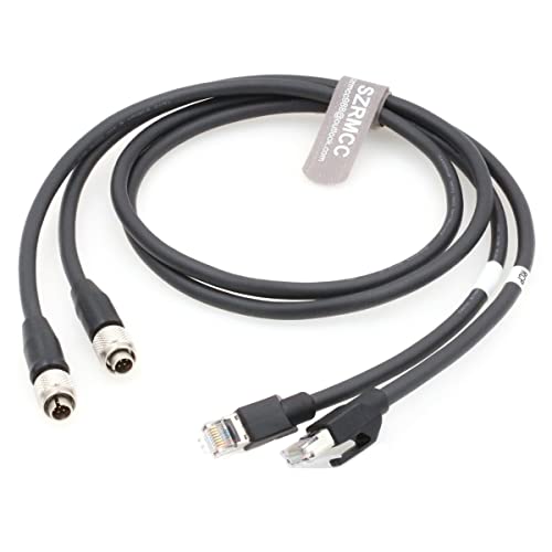 SZRMCC Hirose 8 pin Male to RJ45 Cat6 2Pcs Cable for Sony RCP Series Remote Control Panels Camera/CCU Fucntion (1m) 1m