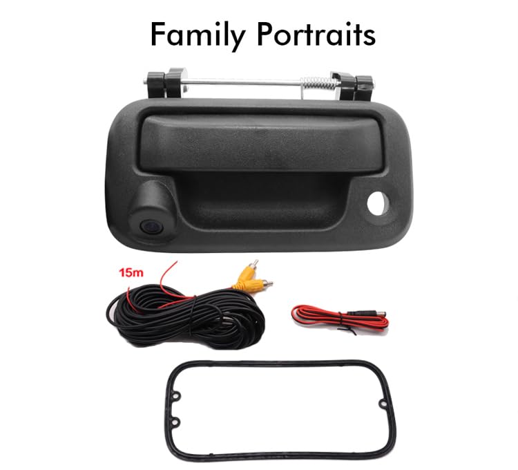 Rear View Camera, w/Tailgate Handle, Compatible with 2005-2014 Ford F150, 2008-2016 F250 F350 F450 F550 Super Duty, 2007-2010 Explorer, AHD 1080P Wide Angle Backup Camera Kit w/Key Hole
