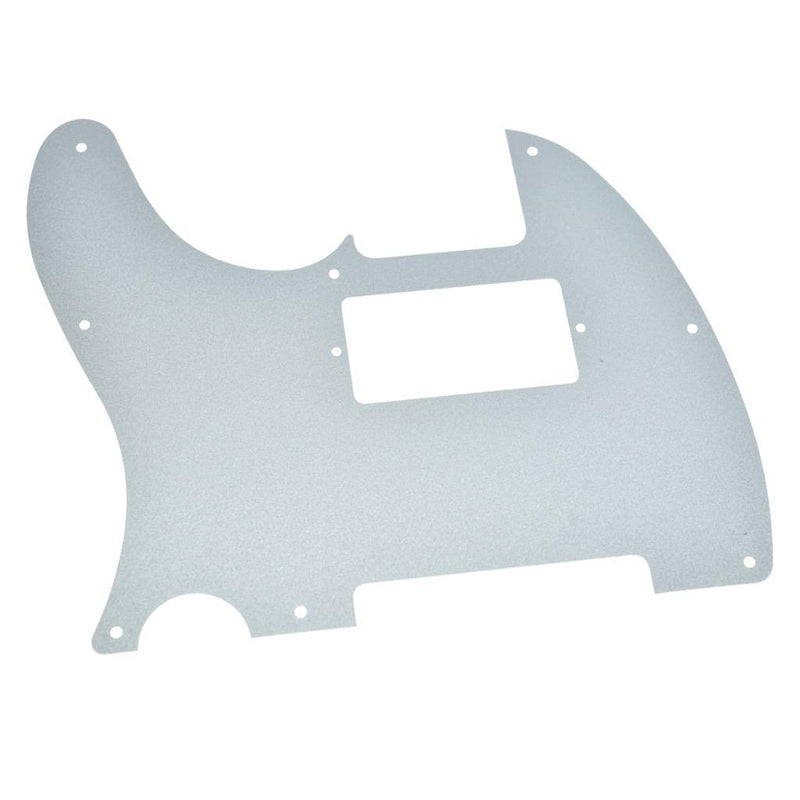 KAISH Matte Aluminum Tele Humbucker Style Pickguard Metal Anodized TL Pick Guard Scratch Plate for American/Mexican Telecaster Matte Silver