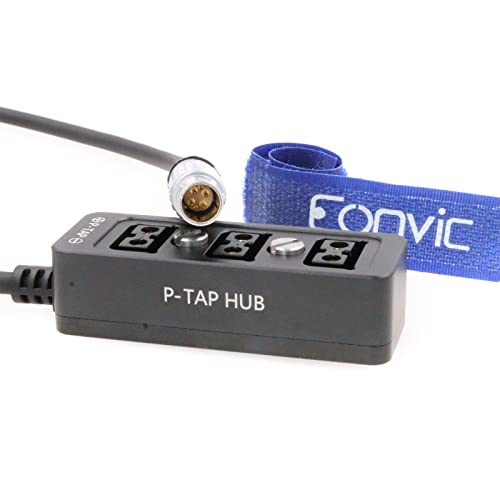 6 Pin Power Splitter Cable 14.8V Output for DJI Ronin 2 to 3 Port D-Tap P-Tap HUB Adapter Cable for Monitor Camera 30CM