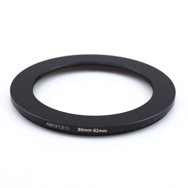 86mm-82mm Step-Down Metal Lens Filter Adapter Ring/86mm Lens to 82mm UV CPL ND Accessory