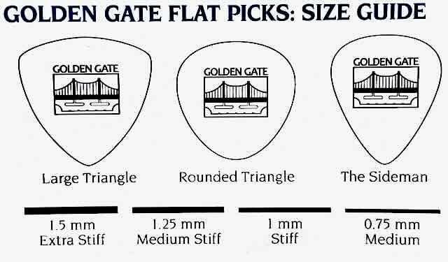 [AUSTRALIA] - Golden Gate Guitar Picks (MP-147), Clown Confetti,The Sideman - X-Stiff 