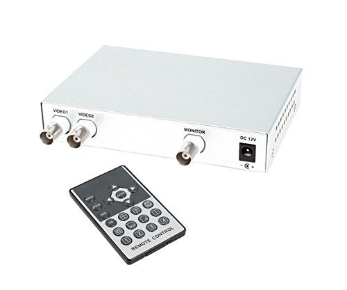 2CH Color Video Quad Switcher, CCTV DVR Camera Video Splitter Processor Switch System