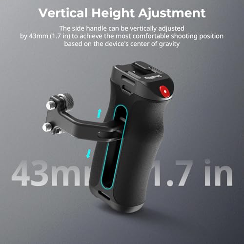 SmallRig Threaded Side Handle with Record Start/Stop Trigger, 3 Cables