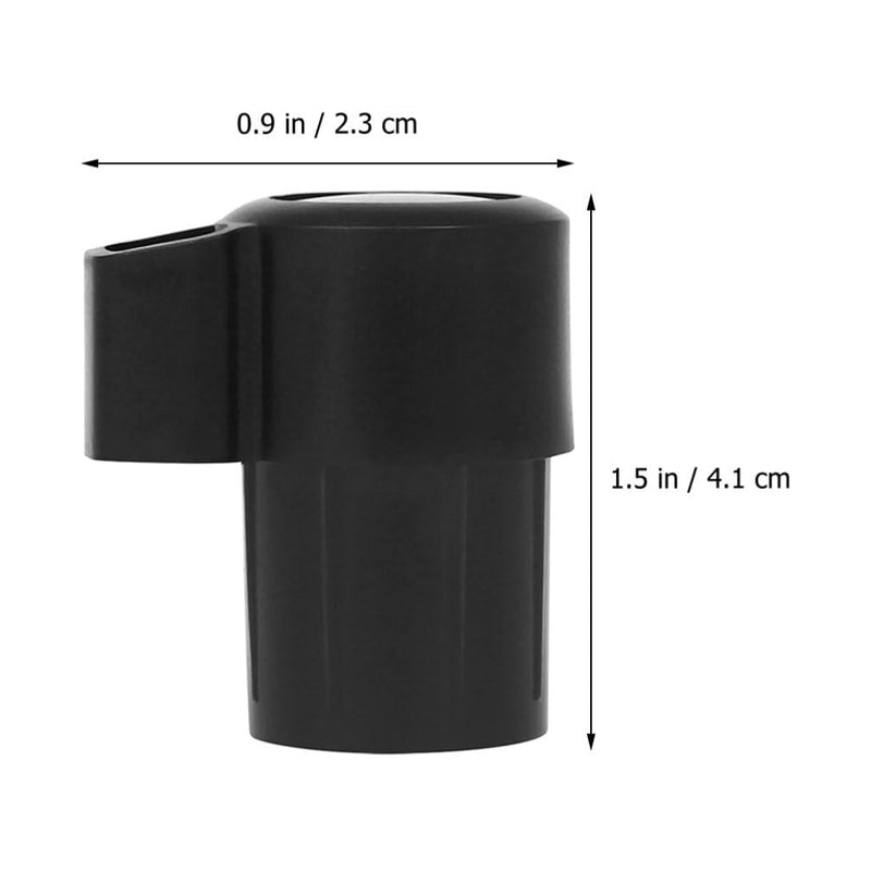 Sax End Plug Alto Saxophone Abs Black Plug Anti-key Bump Cap Replacement for Saxophone End Cap for Saxophone Sax End Cover Bent Neck Black Protector Saxophone End Plug