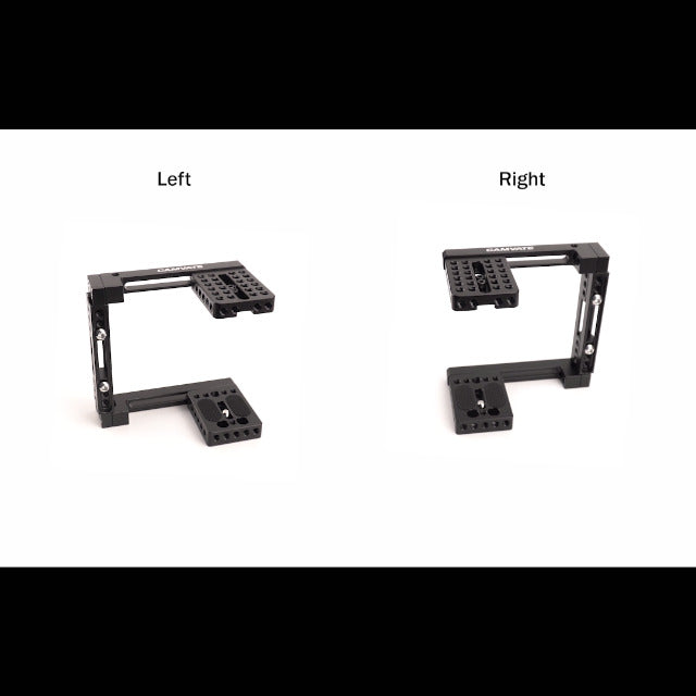 CAMVATE Adjustable Camera Cage Fit for Right Handle and Left Handle Camera