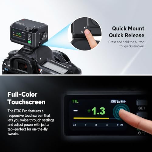 Godox iT30 Pro N Flash for Nikon, iT30Pro N Touchscreen Pocket Speedlite
