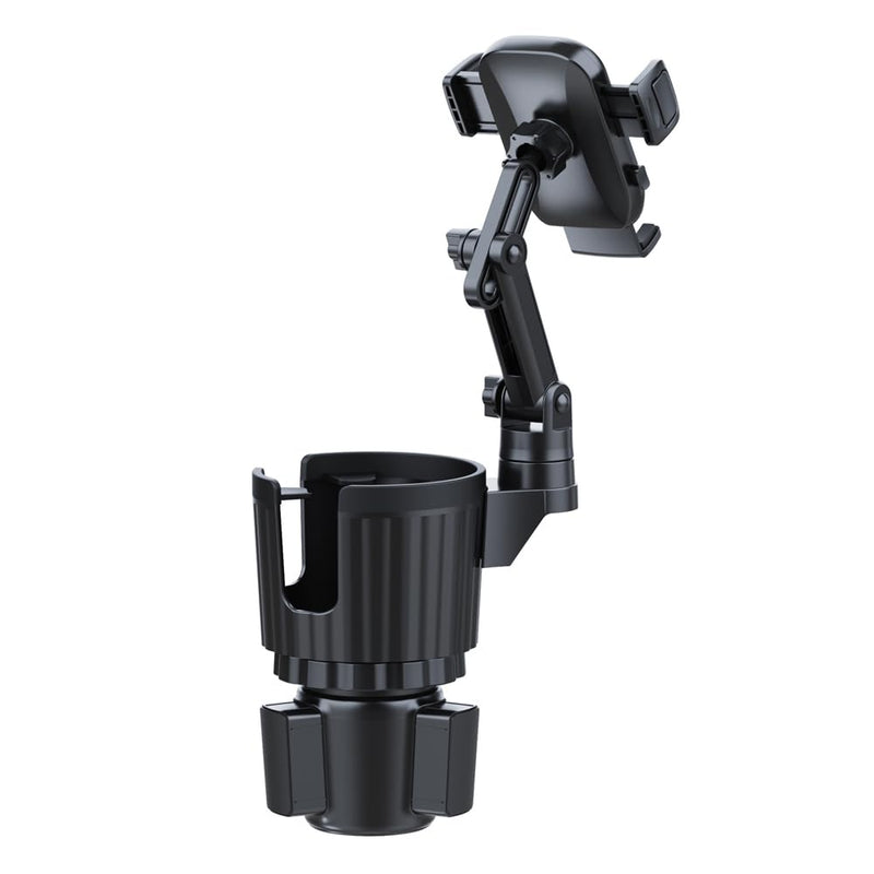 Cup Holder Phone Mount for Car, 2 in 1 Cell P Car Mount 360 Rotation Cup Holder Expander for Stanley 10-40oz Drink Bottles, Mugs and Phone Compatible with iPhone Samsung