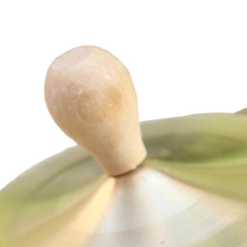 1 Pair Hand Cymbals, Marching Cymbals, 6 Inch Small Copper Finger Cymbals, Gold Metal Finger Zills with Band Percussion Instrument for Adults, Kids, Party