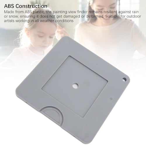 Art Viewfinder 9x9cm – Sliding Color Isolation Tool for Drawing, Painting & Photography, ABS Plastic Composition Aid