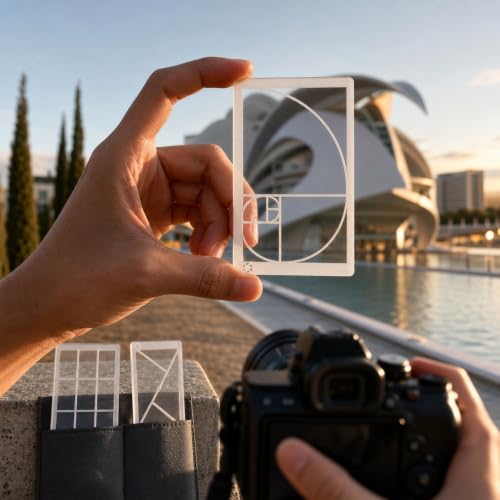 Golden Ratio Viewer Art Painting Viewfinder, 8PCS