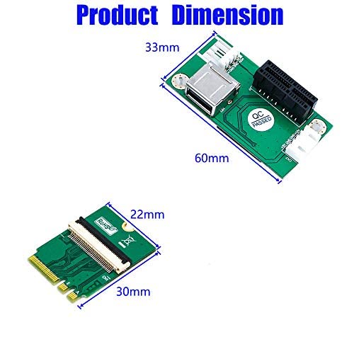 NGFF (M.2) Key A/E to PCI-E Express X1+USB Riser Card with High Speed FPC Cable