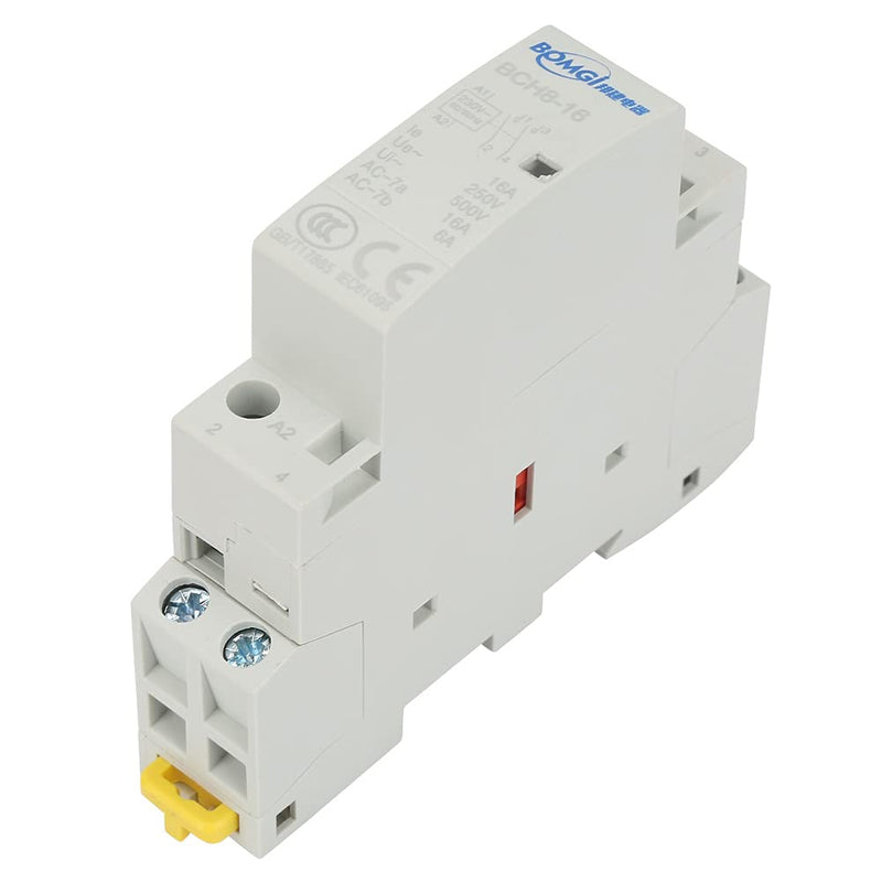 16A 2P DIN Rail AC Contactor, 220V/230V 60Hz DIN Rail Household AC Contactor 220V/230V 50/60HZ DIN Rail Household AC Contactor