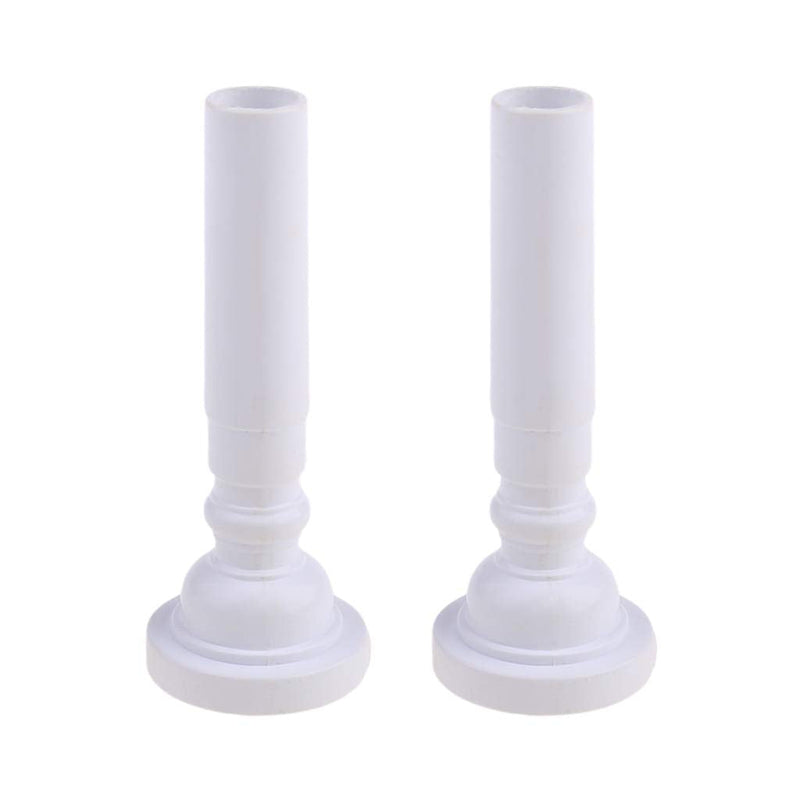 [AUSTRALIA] - 2Pcs Food Grade Plastic Trumpet Mouthpiece for Beginner Musical Trumpet Mouthpiece Replacements Shaped Trumpet Black 