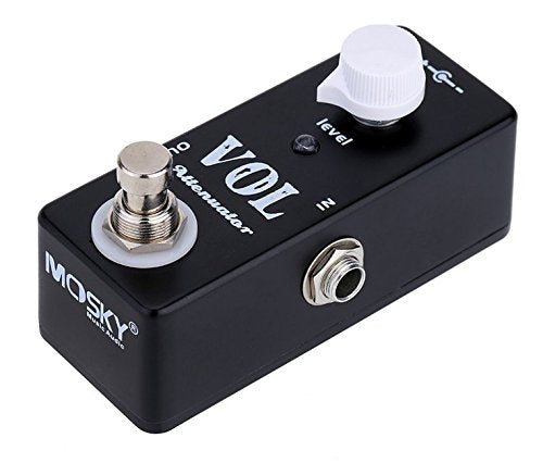 Mosky Mini VOL Attenuator Pedal Electric Guitar Effect Pedal with True Bypass