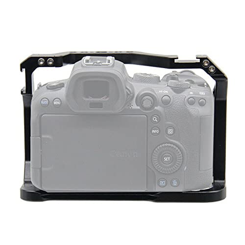 CNC Aluminum DSLR Camera Cage Extension Frame Cold Shoe for Canon R5 R6 R5C DSLR Camera