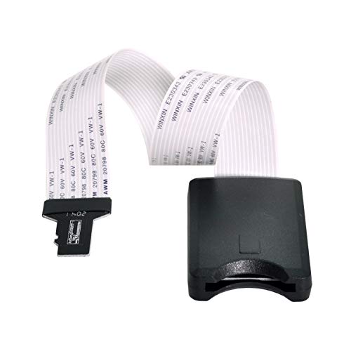 cablecc Micro-SD TF Memory Card Kit Male to SD Female Extension Soft Flat FPC Cable Extender 25cm
