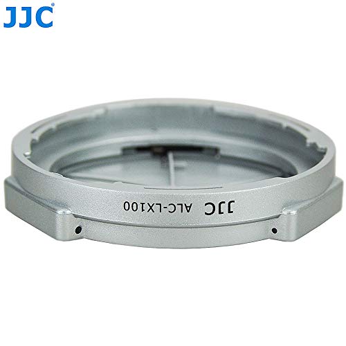 [AUSTRALIA] - JJC ALC-LX100 Silver Self-Retaining Auto Open Close Lens Cap for Panasonic LUMIX DMC-LX100 and Leica D-LUX(Typ 109) Camera Replaces DMW-LFAC1 
