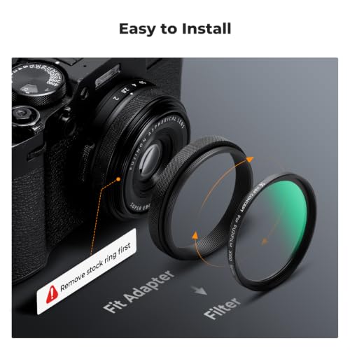 K&F CONCEPT MCUV Filter (Black Frame) Compatible with Fujifilm X100 Series Black