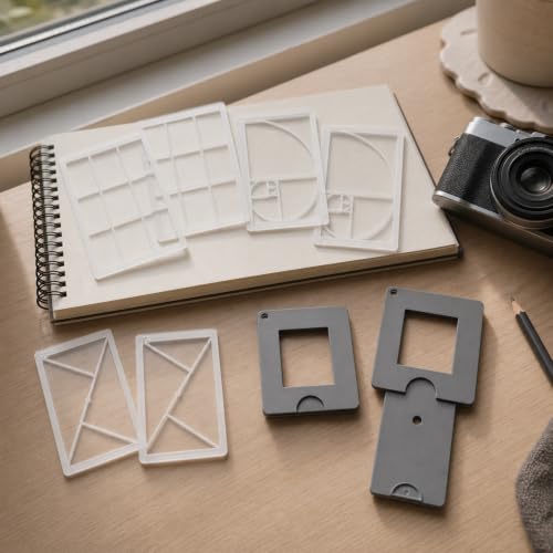 Golden Ratio Viewer Art Painting Viewfinder, 8PCS