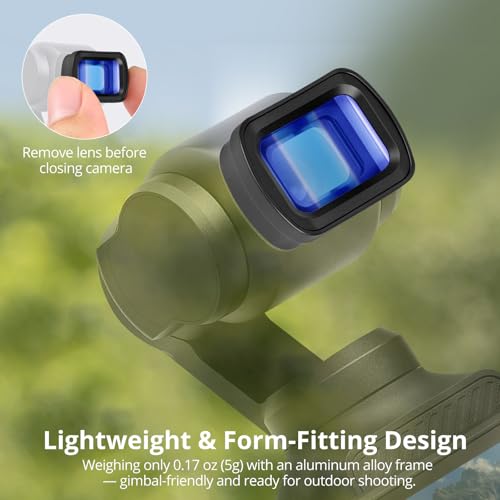 1.2X Anamorphic Lens Compatible with DJI Osmo Pocket 3/4/Xtra Muse 1.2X Anamorphic