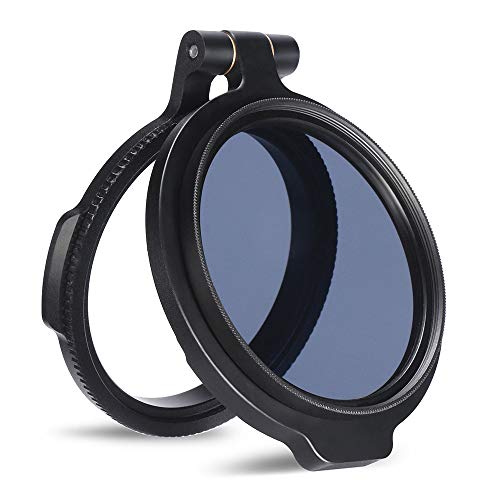 Andoer Quick Filter System 49mm Camera Lens ND Filter Ring Metal Adapter Compatible with Canon Nikon Sony Olympus DSLR Cameras