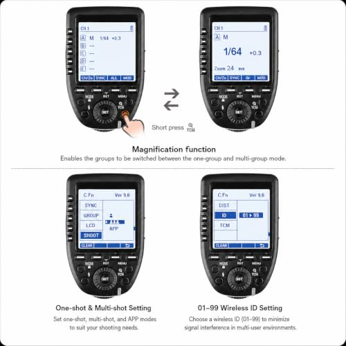 Godox XproC Xpro-C TTL Wireless Flash Trigger for Canon, 1/8000s HSS Xpro-C TLL