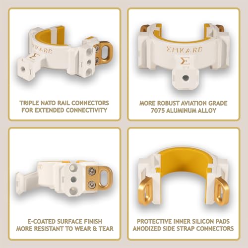 NATONEX NS3m NATO Connectivity Multiplier Accessory for DJI Ronin RS4 mini & RS3 mini Video Stabilizer Gimbals (Gold on Snow) GOLD on SNOW
