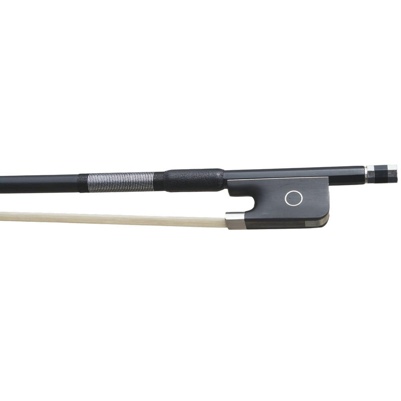 Viola Bow Carbon Fiber Stick Ebony Frog Natural Horsehair for Teacher Student Professional Viola Bow Full Size 02-Carbon Fiber